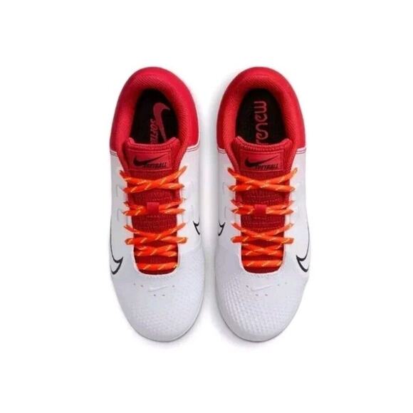 NEW Nike Womens‎ Hyperdiamond 4 Pro Softball Cleat White/Red CZ5920-600 Size 8 - Picture 4 of 16